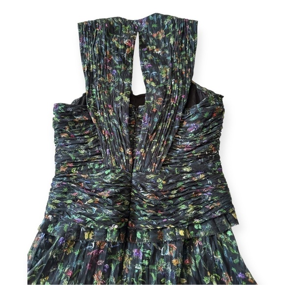 Derek Lam 10 Crosby Black Ruched Pleated Silk Mini Dress, Size 0 - Picture 7 of 15